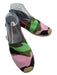 Valentino Shoe Size 39 Black & Multi Canvas Leather Lining Camo Espadrille Black & Multi / 39