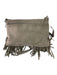 Rebecca Minkoff Pewter Gray Suede Leather Fringe silver hardware Crossbody Bag Pewter Gray / S