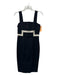 Diane Von Furstenberg Size 6 Black & Beige cotton & polyamide Sleeveless Dress Black & Beige / 6