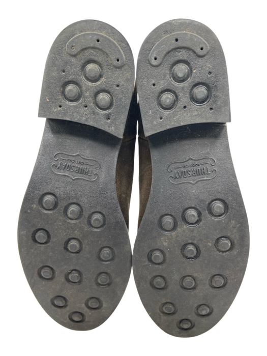 Thursday Boot Co. Shoe Size 9 Olive Brown Suede Elastic Ankle Pull Tab Boots Olive Brown / 9