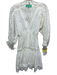 Waimari Size Small White Cotton Long Sleeve Floral Eyelet Lace Detail Dress White / Small