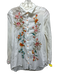 Johnny Was Workshop Size Small White & Multi Cotton Long Sleeve Button Front Top White & Multi / Small