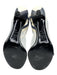 Chanel Shoe Size 40 White & Navy Blue Leather Toe Strap Striped Quilted Sandals White & Navy Blue / 40