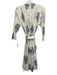 Kemble Size XS White & Multi Cotton Long Sleeve Floral Button Up Midi Dress White & Multi / XS