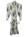 Kemble Size XS White & Multi Cotton Long Sleeve Floral Button Up Midi Dress White & Multi / XS