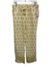 Calypso Size S White & yellow Linen Tie Waist Elastic Waist Trees Pants White & yellow / S