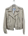 Derek Lam 10 Crosby Size 2 Cream & Brown Lamb leather Silver Hardware Jacket Cream & Brown / 2