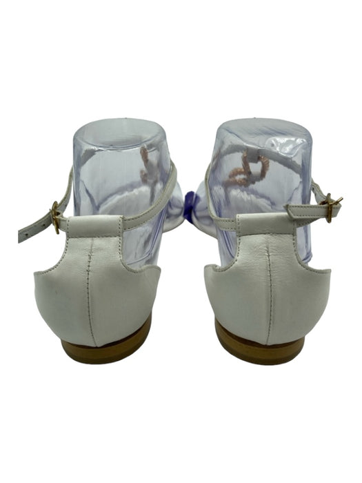 Manolo Blahnik Shoe Size 38 Cream Leather goldtone hardware Thong Sandals Cream / 38