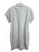 Kal Rieman Size Small Gray Nylon & Cotton Short Sleeve Button Up Collar Dress Gray / Small