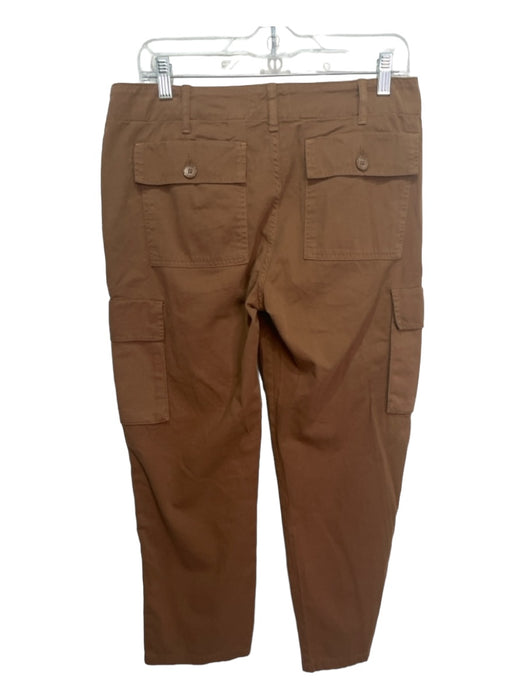 Frame Size 28 Brown Cotton Mid Rise Tapered Cargo Pants Brown / 28