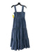 Hunter Bell Size XS Slate Blue Cotton Square Neck Sleeveless Tiered Dress Slate Blue / XS