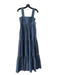 Hunter Bell Size XS Slate Blue Cotton Square Neck Sleeveless Tiered Dress Slate Blue / XS