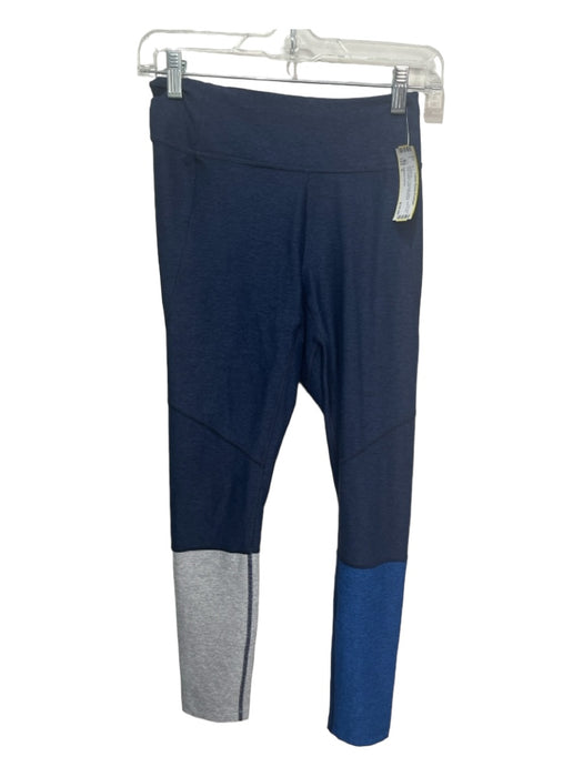Outdoor Voices Size S Blue & Navy Polyester Blend High Rise color block Leggings Blue & Navy / S