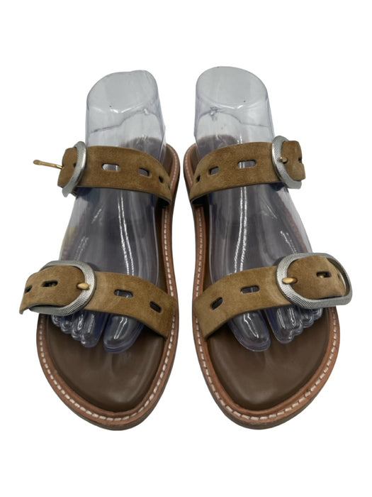 Rag & Bone Shoe Size 39 Beige Suede & Leather Open Toe & Heel Sandals Beige / 39