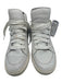 Coach Shoe Size 11D AS IS White & Brown Leather Solid High Top Men's Shoes 11D