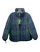 Barbour Size 16 Black, Blue, Green Polyester Blend Reversable Plaid Jacket Black, Blue, Green / 16