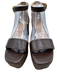 Veronica Beard Shoe Size 8 Dark Chocolate Brown Leather Upper Platform Sandals Dark Chocolate Brown / 8