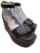 Veronica Beard Shoe Size 8 Dark Chocolate Brown Leather Upper Platform Sandals Dark Chocolate Brown / 8