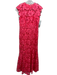 Shoshanna Midnight Size 12 Coral Pink Polyester Lace Overlay Flowers column Gown Coral Pink / 12