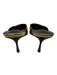 Tony Bianco Shoe Size 8.5 Gold Leather Upper Foil Pointed Toe Mid Heel Mules Gold / 8.5