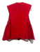 Julia Allert Size M Red Viscose Blend Gathered Detail Side Pockets Vest Red / M