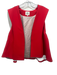 Julia Allert Size M Red Viscose Blend Gathered Detail Side Pockets Vest Red / M
