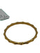 Milor Gold 14K Plated Resin Bamboo Bangle Bracelet Gold