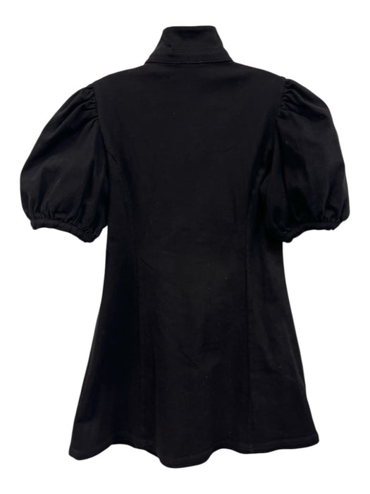 Hyacinth House Size Large Black Cotton Denim Cotton Blend Zip Front Collar Dress Black / Large