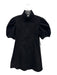 Hyacinth House Size Large Black Cotton Denim Cotton Blend Zip Front Collar Dress Black / Large