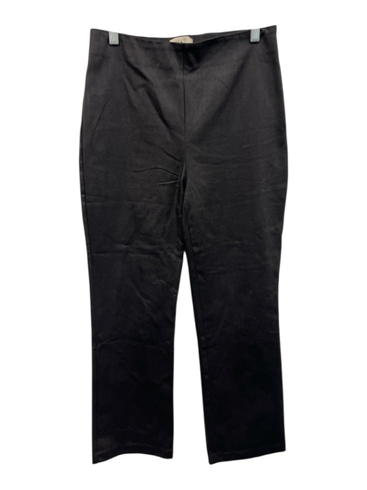 Tuckernuck Size Large Black Elastic Waist Waxed Shimmer Straight Leg Pants Black / Large