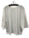 Maeve Size Medium White Cotton Blend Half Sleeve Top White / Medium