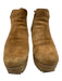 Pedro Garcia Shoe Size 39 Tan Brown Suede Upper Rods Chelsea Platform Booties Tan Brown / 39