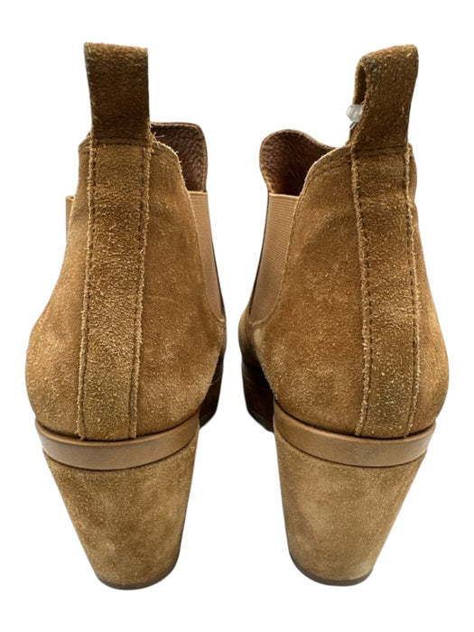 Pedro Garcia Shoe Size 39 Tan Brown Suede Upper Rods Chelsea Platform Booties Tan Brown / 39