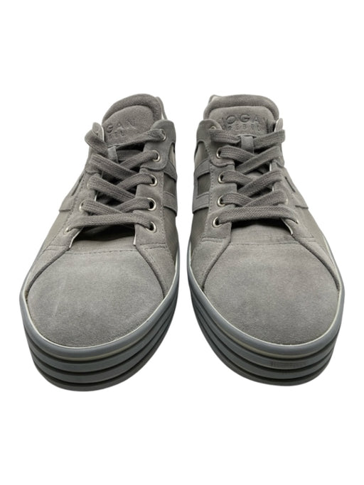 Hogan Shoe Size 39 Gray Suede Laces Low Top Sneakers Gray / 39