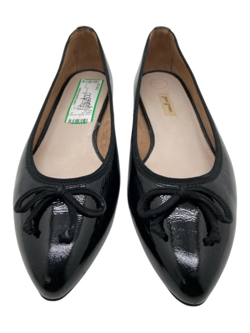 Paul Green Shoe Size 8 Black Patent Leather Pointed Bow Flats Black / 8