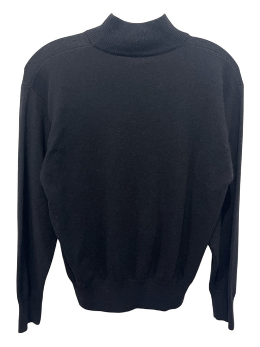 Escada Size S Black Wool High Neck Long Sleeve Sweater Black / S