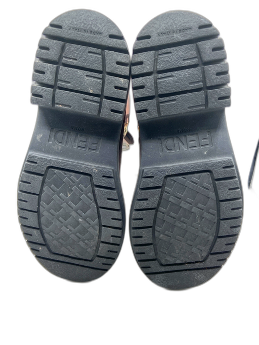 Fendi Shoe Size 37 Pink, Brown, Black textile & synthetic Fleece Lined Boots Pink, Brown, Black / 37