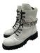 Giuseppe Zanotti Shoe Size 37.5 White & Black Leather Upper Lug Sole Boots White & Black / 37.5