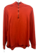 Robert Graham Size L Orange Cotton Solid Quarter Zip Men's Jacket Orange / L