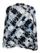 Tory Burch Size 10 Black, Blue, White Cotton Long Sleeve Chain Link Sequined Top Black, Blue, White / 10