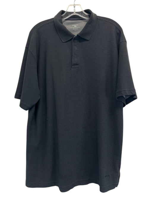 Patagonia Size L Black Cotton Blend Micro Polo Men's Short Sleeve Black / L