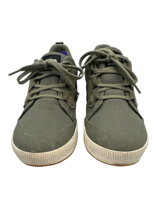 Sorel Shoe Size 8.5 Sage Green & White Leather & Synthetic Lace Up Sneakers Sage Green & White / 8.5