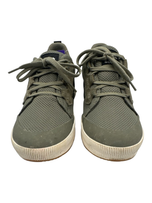 Sorel Shoe Size 8.5 Sage Green & White Leather & Synthetic Lace Up Sneakers Sage Green & White / 8.5