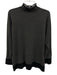 Forte Cashmere Size M Dark Gray Cashmere Long Sleeve High Neck Knit Sweater Dark Gray / M