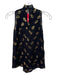 Diane Von Furstenberg Size 0 Black & Gold Metallic Sleeveless Knot Detail Top Black & Gold / 0