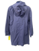 Eileen Fisher Size S Blue Purple Cotton & Nylon Hood Zip Up Raincoat Jacket Blue Purple / S