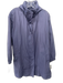 Eileen Fisher Size S Blue Purple Cotton & Nylon Hood Zip Up Raincoat Jacket Blue Purple / S