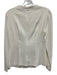 Cushnie et Ochs Size 2 Cream & Gold Viscose & Elastane 3/4 Sleeve Cut Out Top Cream & Gold / 2