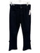 Citizens of Humanity Size 26 Black Cotton Denim Zip Fly High Rise Raw Hem Jeans Black / 26