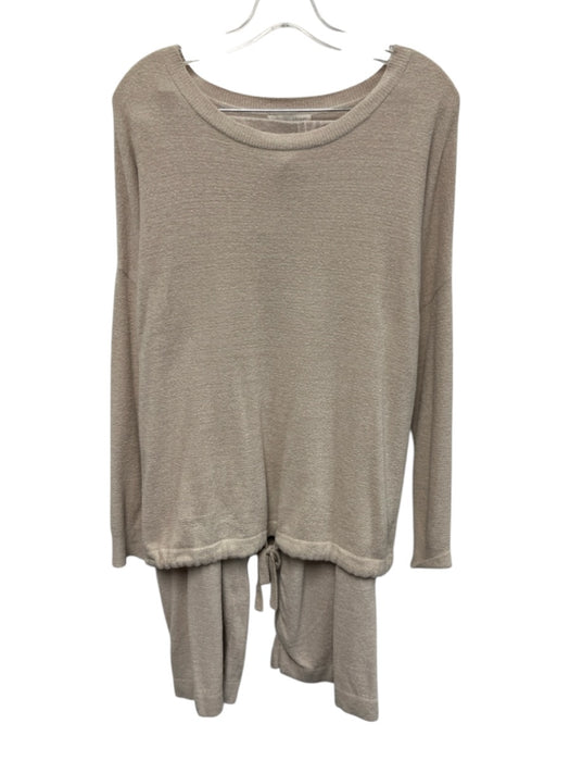 Barefoot Dreams Size XS Beige Nylon & Viscose Shimmer Pajamas Pant Set Beige / XS